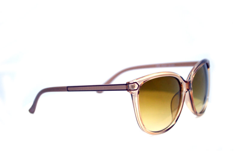 Shady Clear Butterfly Sunglasses with Yellow Gradient Tint 1