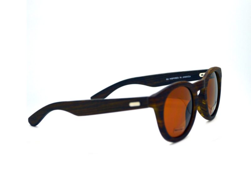 Shady Bamboo Glasses with Dark Brown Rim and Brown UV Tint 1