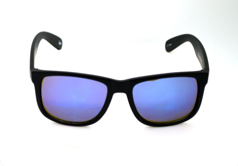 Shady Black Sporty Sunglasses with Blue Tint 2