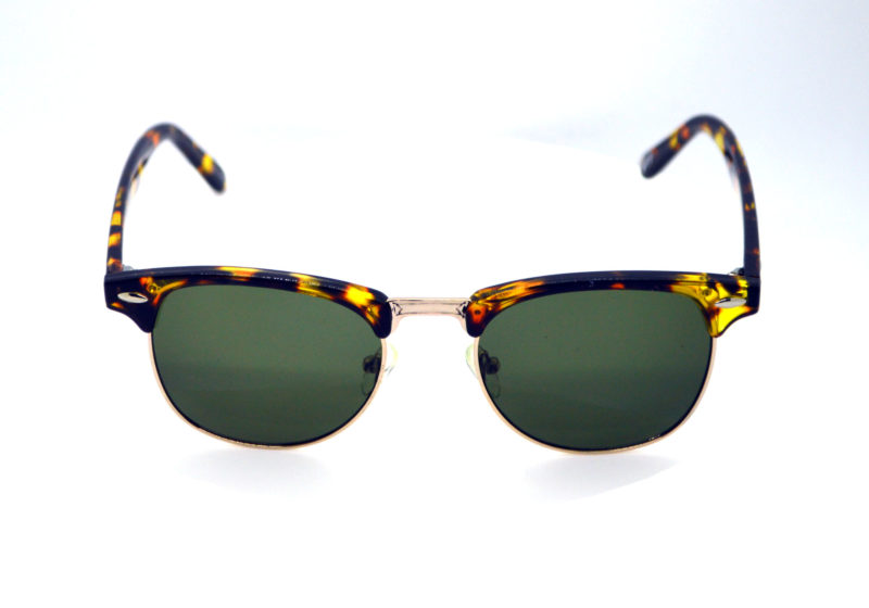 Shady Tortoise Print Round Sunglasses with Dark Tint 2