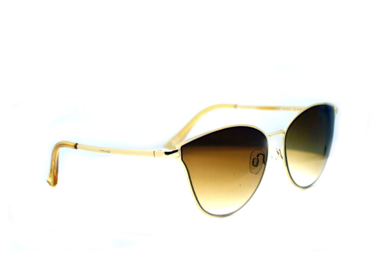 Shady Gold Finish Butterfly Sunglasses with Gradient Tint 1