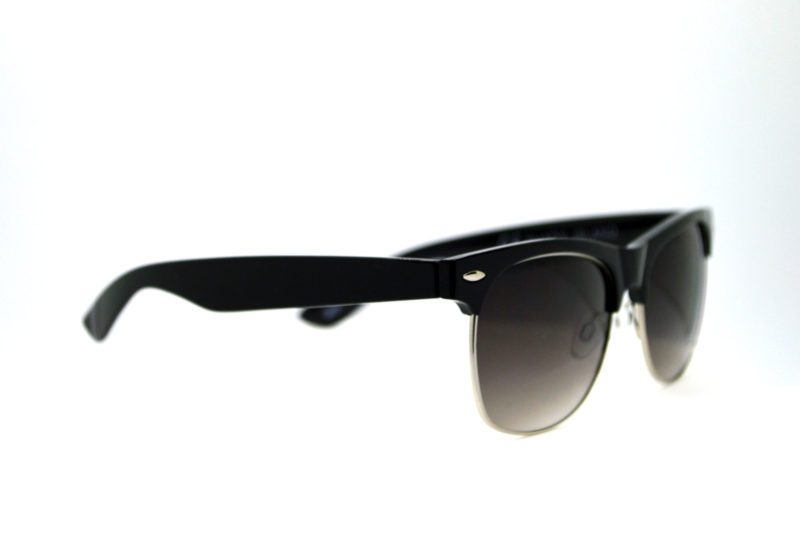 Shady Black Round Sunglasses with Dark Tint 1