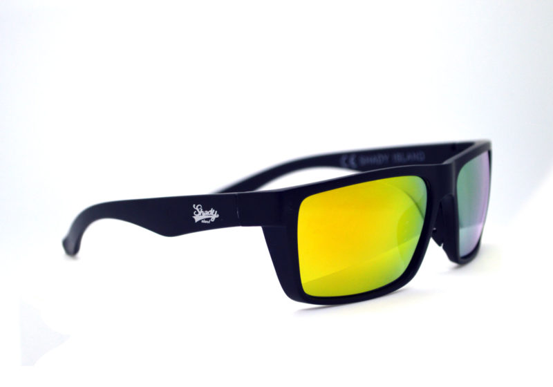 Shady Black Sporty Sunglasses with Yellow Tint 1