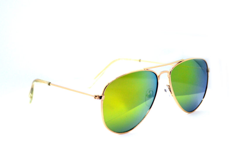 Shady Gold Finish Tween Sunglasses with Yellow Tint 1