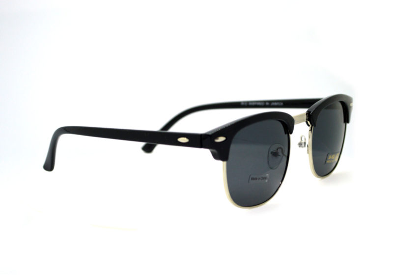 Shady Black Round Sunglasses with Dark Tint and UV Protection 1